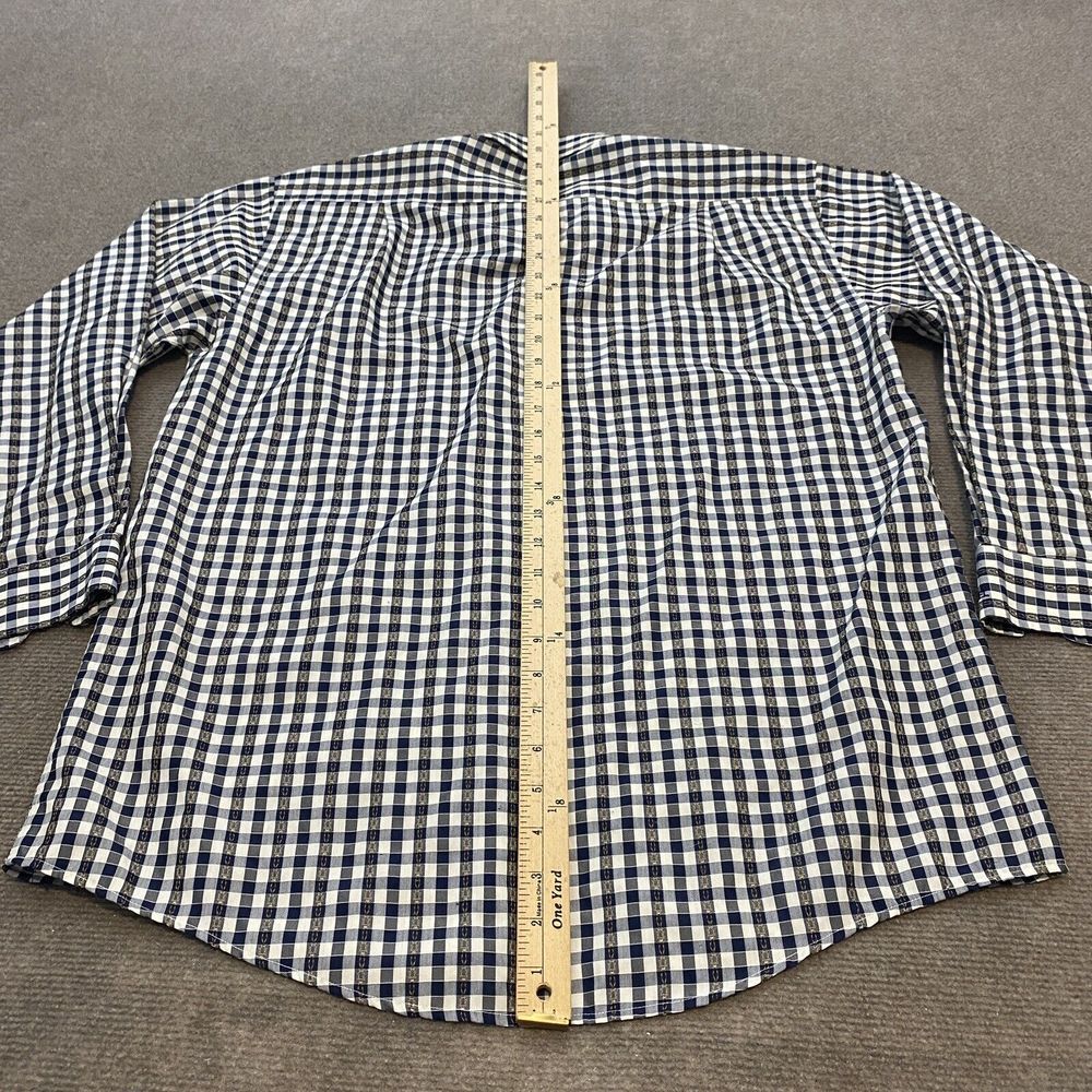 Diesel Shirt Mens Large 16.5 33-34 Knit Plaid Long Sleeve Textured - Picture 11 of 13
